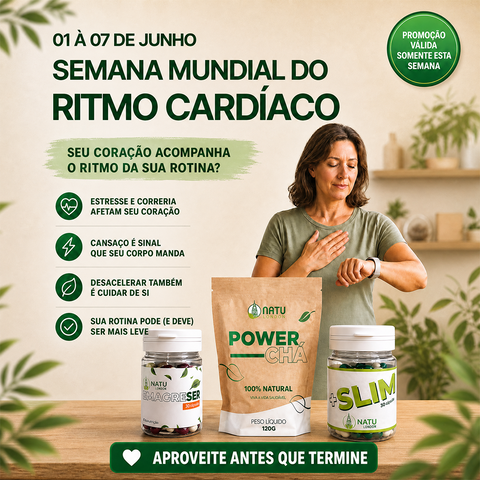 01 à 07 de Junho - Semana Mundial do Ritmo Cardíaco - Seu Corpo Vive Acelerado?
