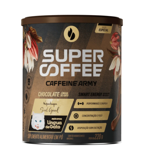 SuperCoffee Chocolate Língua de Gato 220g