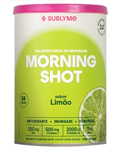 Morning Shot 2.0 Limão - Sublyme - 144g